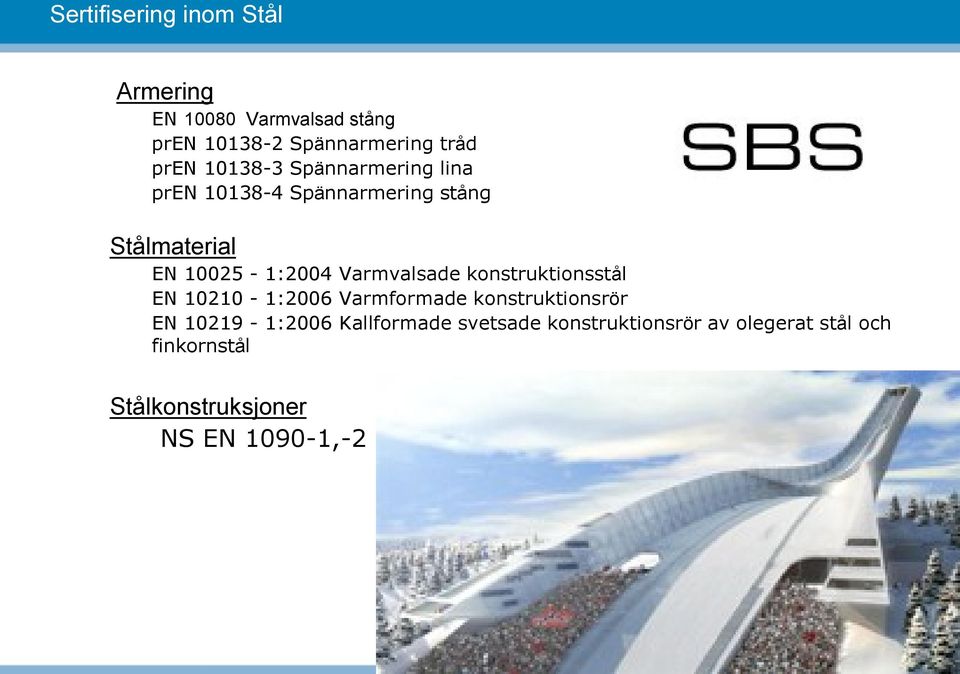 Varmvalsade konstruktionsstål EN 10210-1:2006 Varmformade konstruktionsrör EN 10219-1:2006