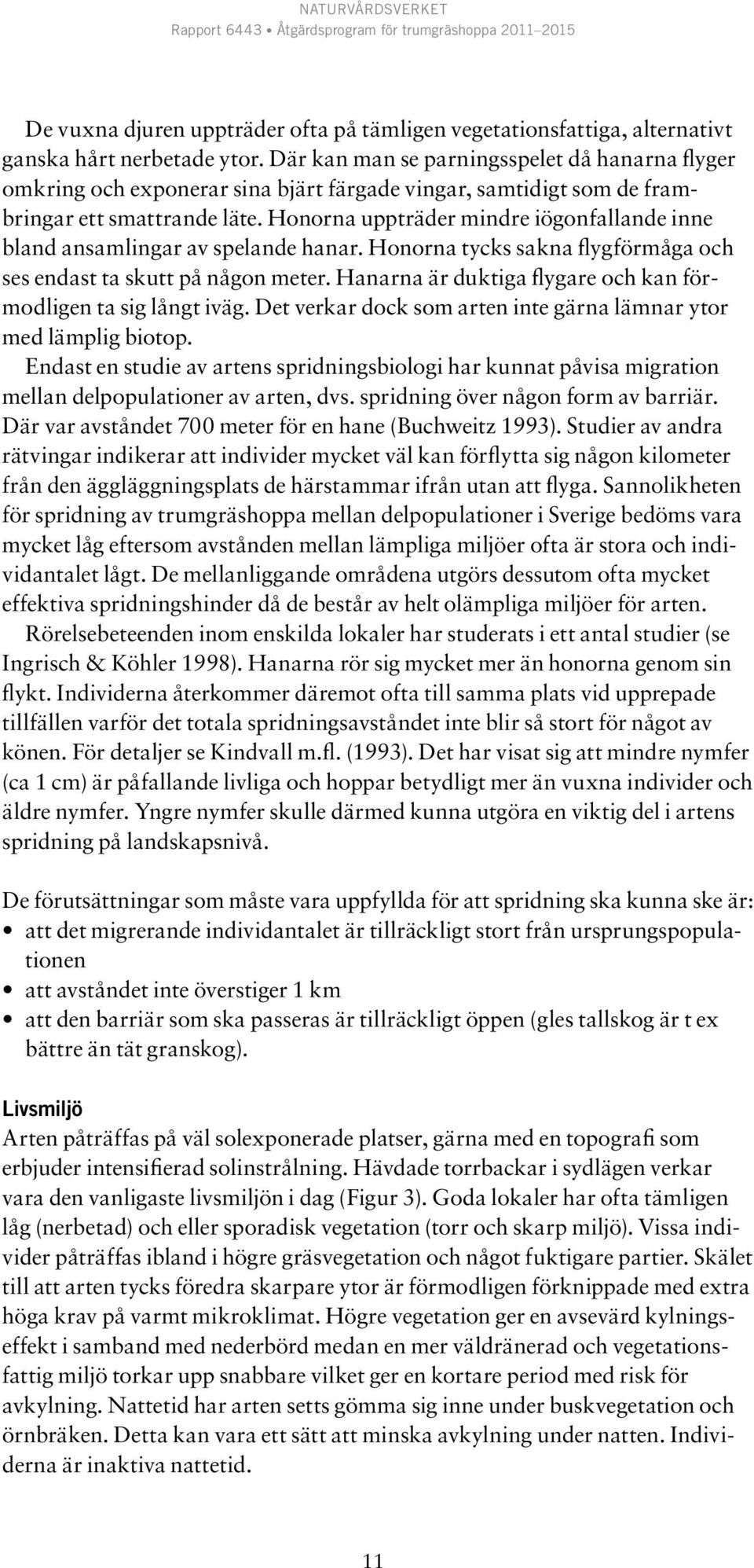 Honorna uppträder mindre iögonfallande inne bland ansamlingar av spelande hanar. Honorna tycks sakna flygförmåga och ses endast ta skutt på någon meter.