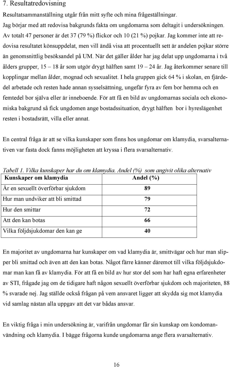 Jag kommer inte att redovisa resultatet könsuppdelat, men vill ändå visa att procentuellt sett är andelen pojkar större än genomsnittlig besöksandel på UM.