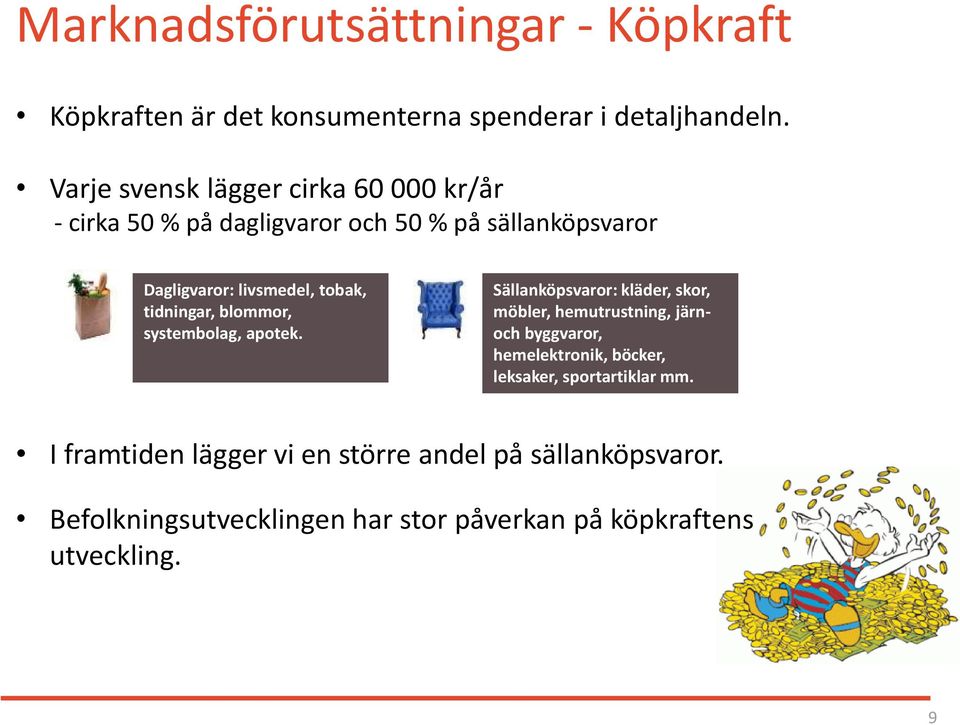 tidningar, blommor, systembolag, apotek.