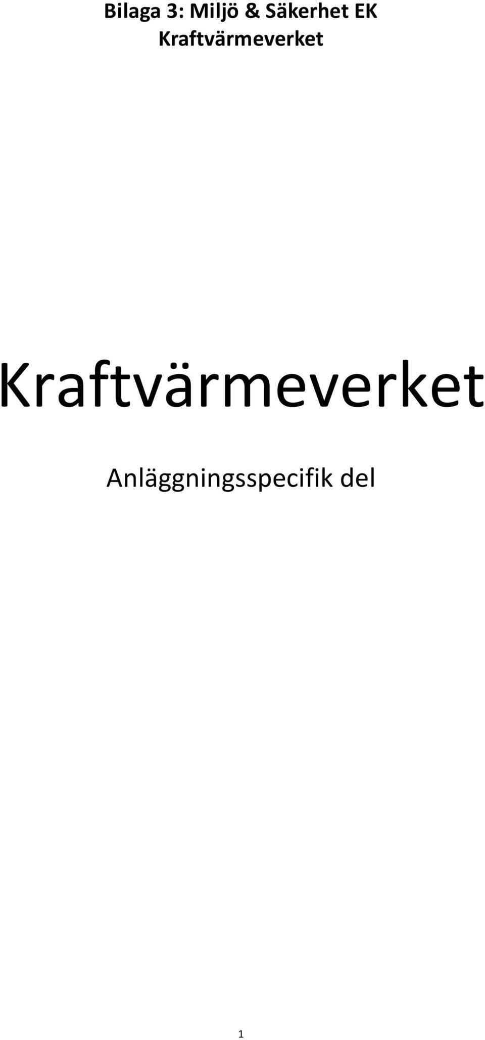 Kraftvärmeverket