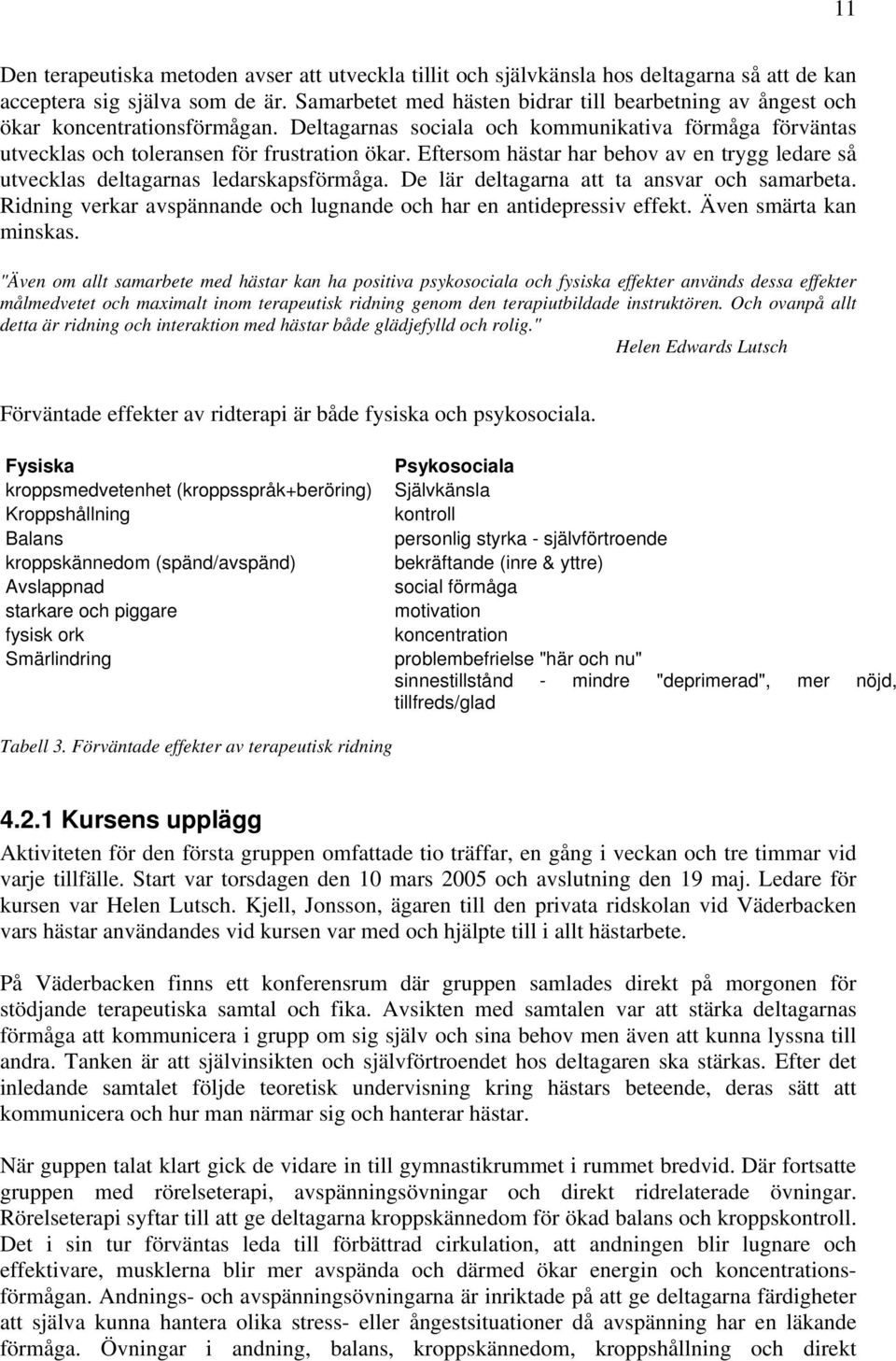 Eftersom hästar har behov av en trygg ledare så utvecklas deltagarnas ledarskapsförmåga. De lär deltagarna att ta ansvar och samarbeta.
