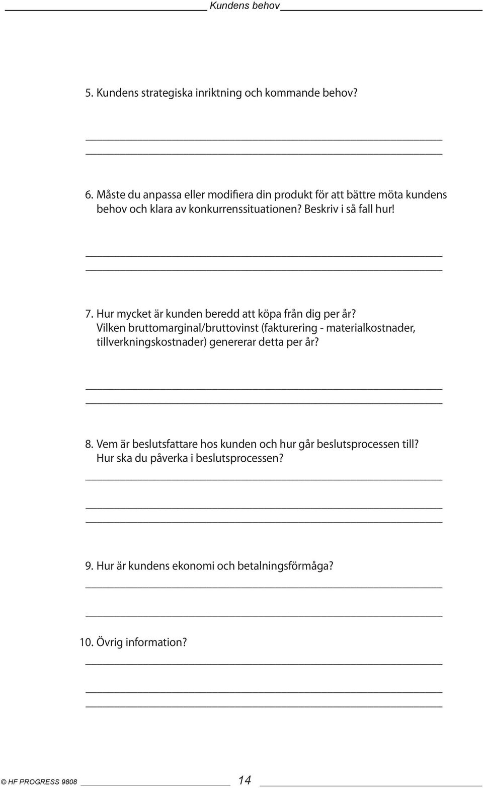 Hur mycket är kunden beredd att köpa från dig per år?