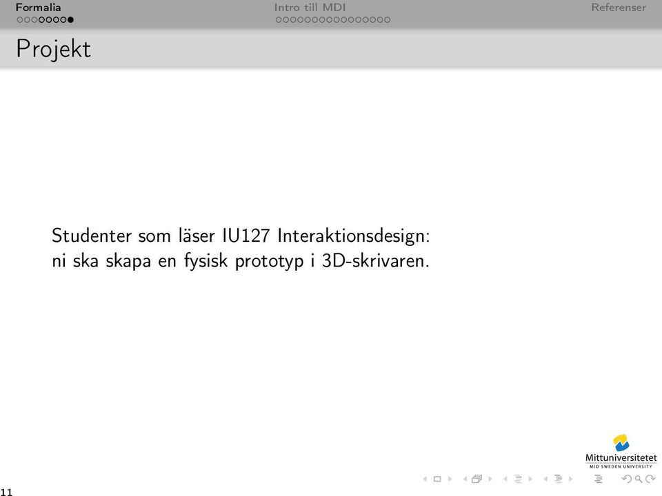 läser IU127 Interaktionsdesign: ni