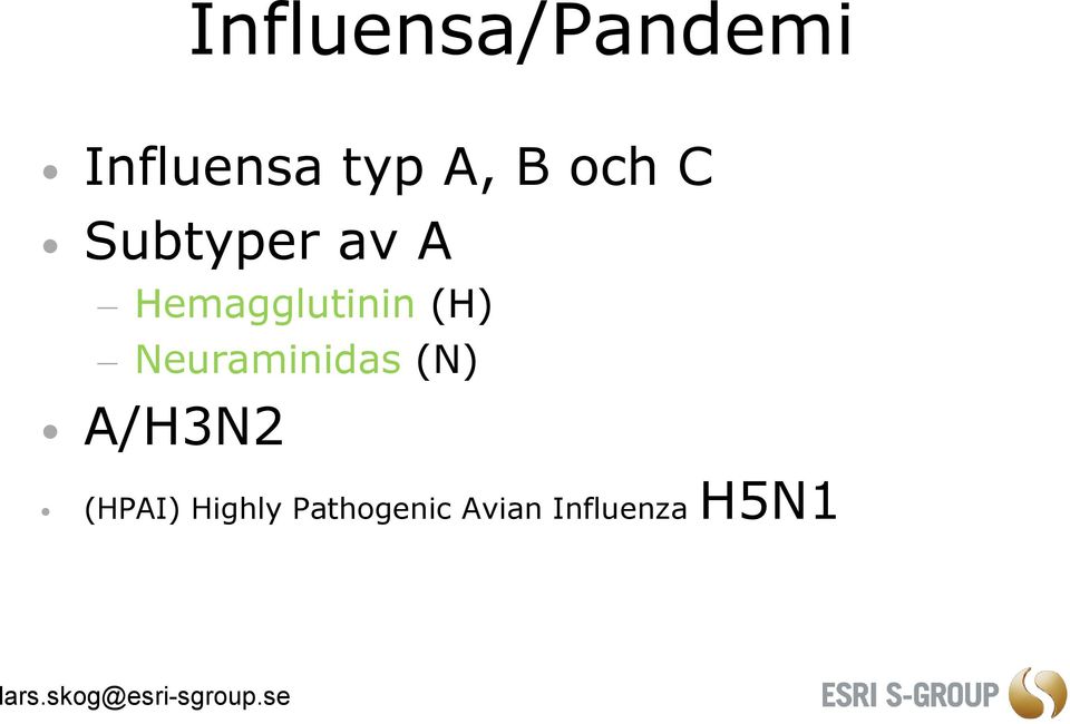 (H) Neuraminidas (N) A/H3N2 (HPAI)