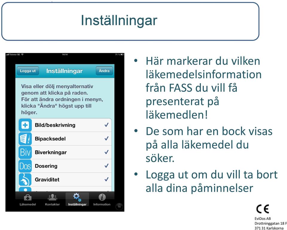 presenterat på läkemedlen!