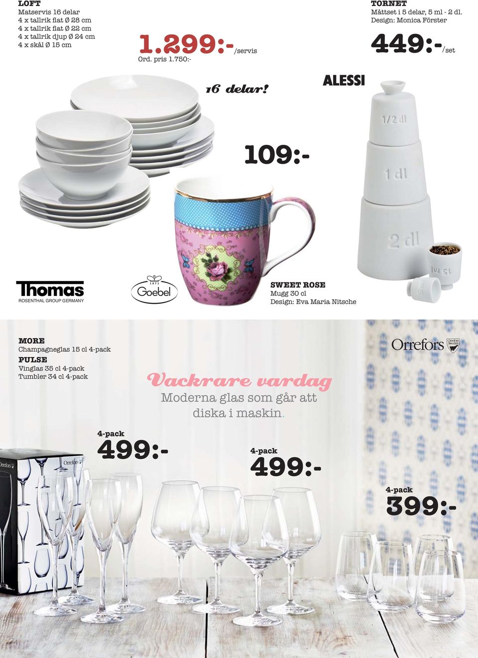 750:- 109:- ROSENTHAL GROUP GERMANY SWEET ROSE Mugg 30 cl Design: Eva Maria Nitsche MORE