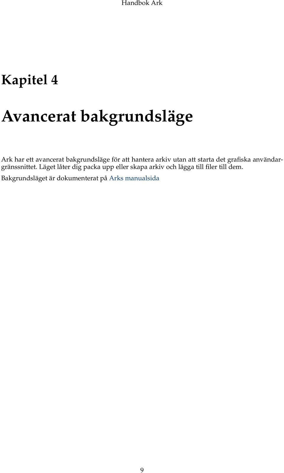 användargränssnittet.