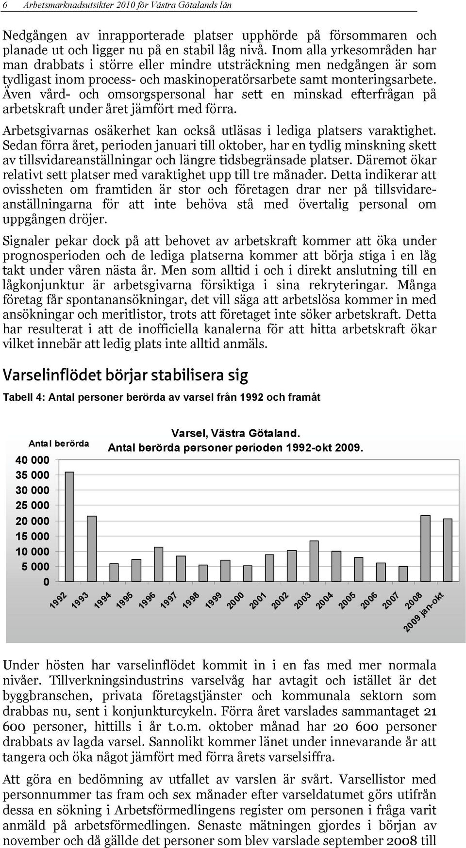 Även vård- och omsorgspersonal har sett en minskad efterfrågan på arbetskraft under året jämfört med förra. Arbetsgivarnas osäkerhet kan också utläsas i lediga platsers varaktighet.