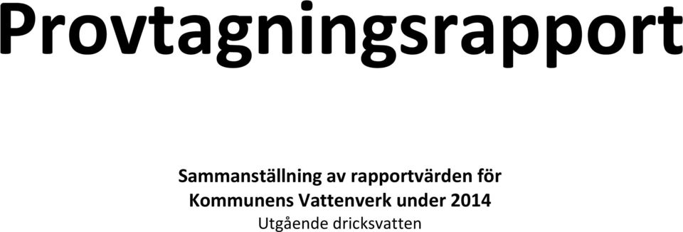 rapportvärden för