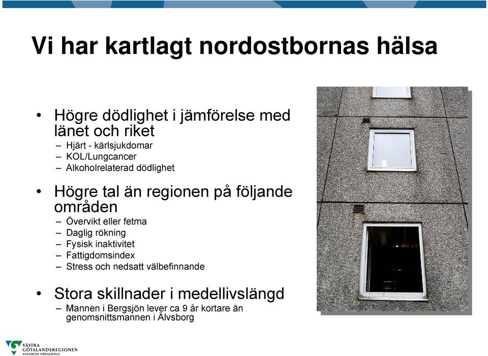 Övervikt eller fetma Daglig rökning Fysisk inaktivitet Fattigdomsindex Stress och nedsatt