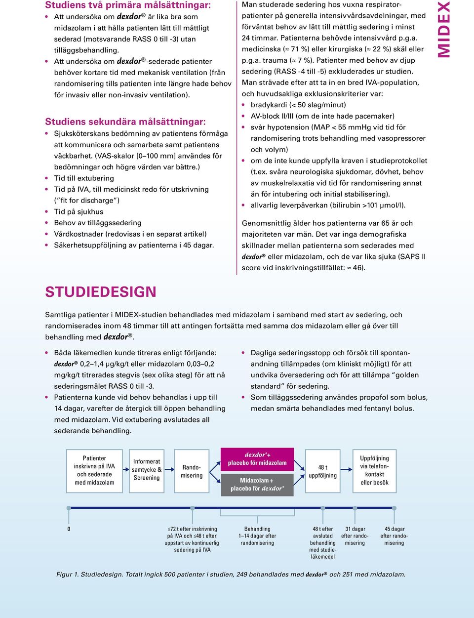Studiens sekundära målsättningar: Sjuksköterskans bedömning av patientens förmåga att kommunicera och samarbeta samt patientens väckbarhet.