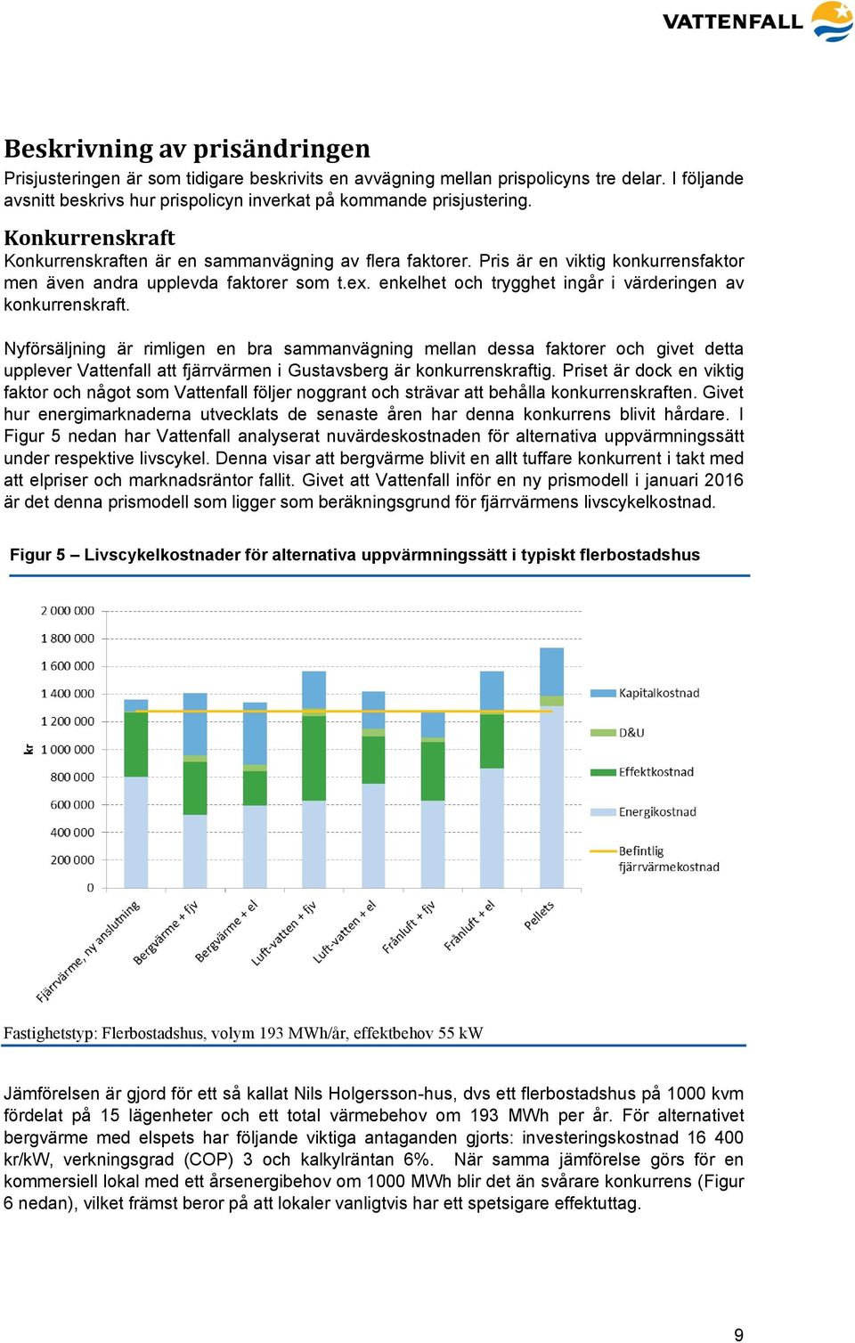 enkelhet och trygghet ingår i värderingen av konkurrenskraft.