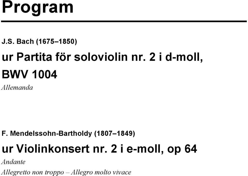 2 i d-moll, BWV 1004 Allemanda F.