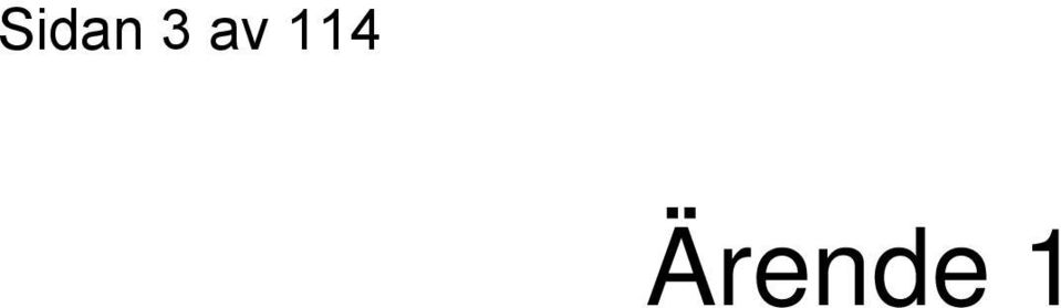 Ärende 1