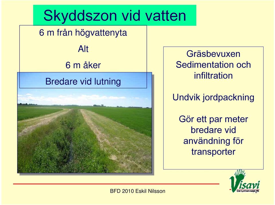 infiltration Undvik jordpackning Gör ett par meter