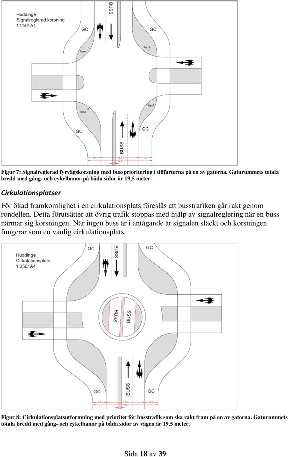 Detta förutsätter att övrig trafik stoppas med hjälp av signalreglering när en buss närmar sig korsningen.