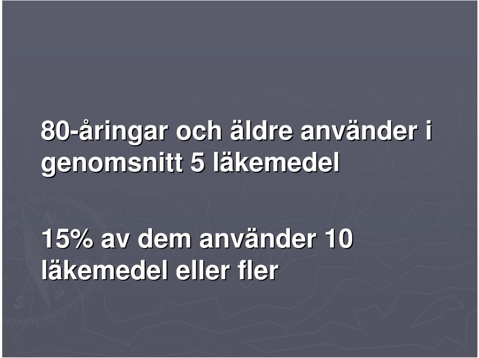 5 läkemedell 15% av dem