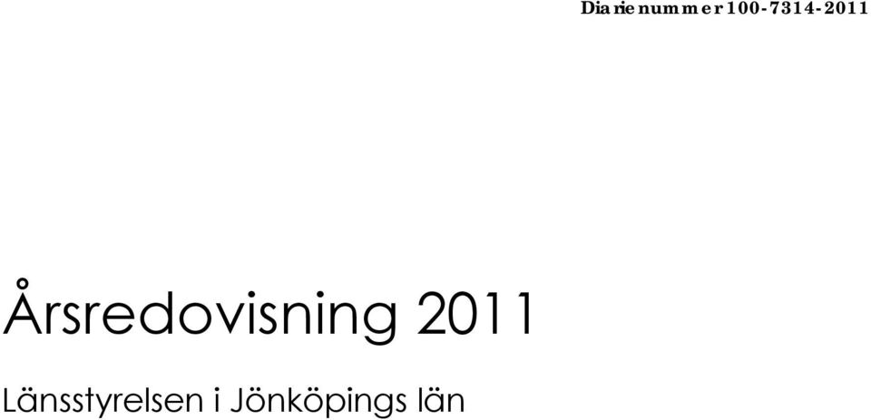 Årsredovisning 2011