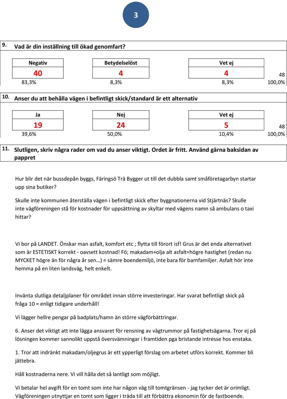 Använd gärna baksidan av pappret Hur blir det när bussdepån byggs, Färingsö Trä Bygger ut till det dubbla samt småföretagarbyn startar upp sina butiker?