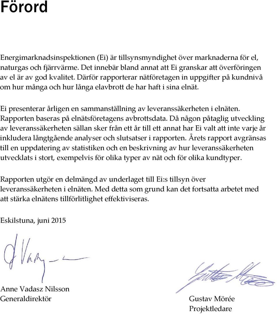Rapporten baseras på elnätsföretagens avbrottsdata.
