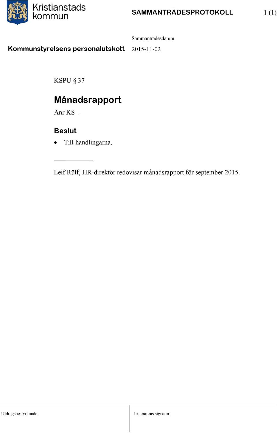 Leif Rülf, HR-direktör