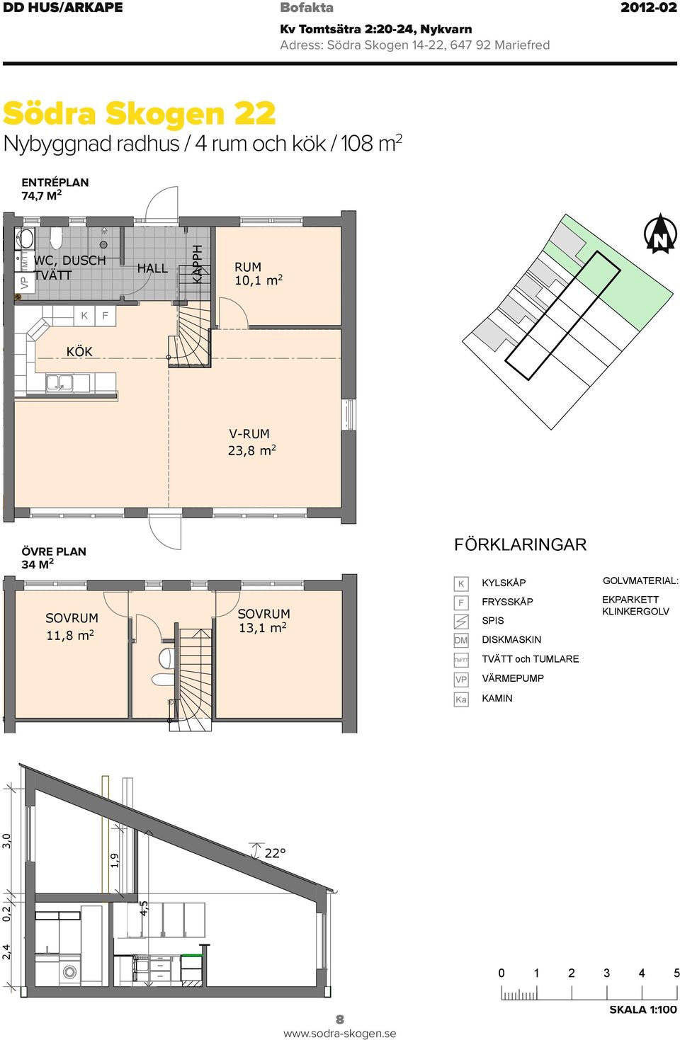 Nybyggnad radhus / 4 rum och kök / 108 m