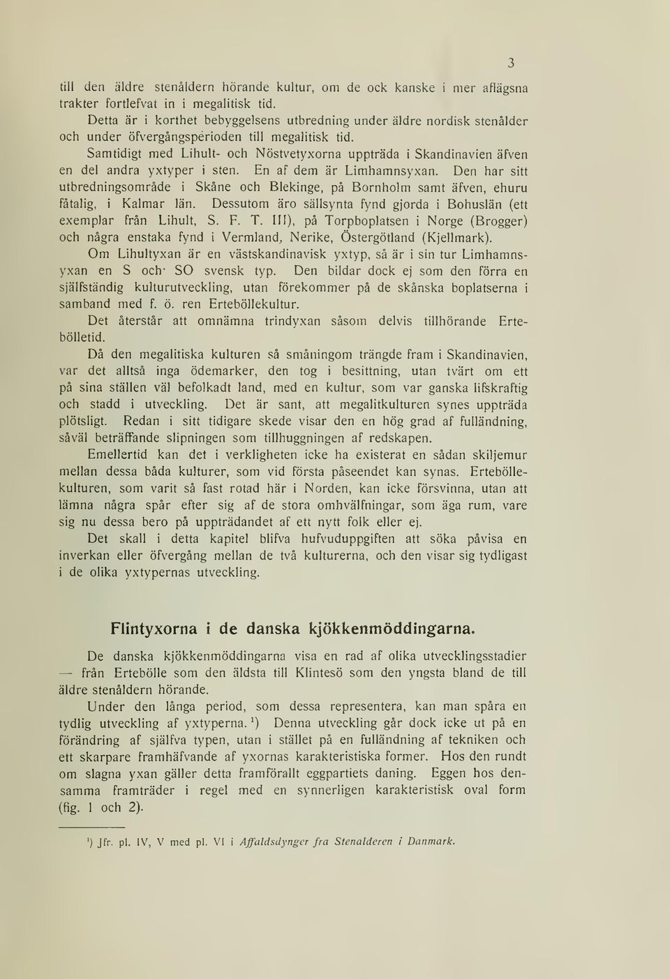 Samtidigt med Lihult- och Nöstvetyxorna uppträda i Skandinavien äfven en del andra yxtyper i sten. En af dem är Limhamnsyxan.