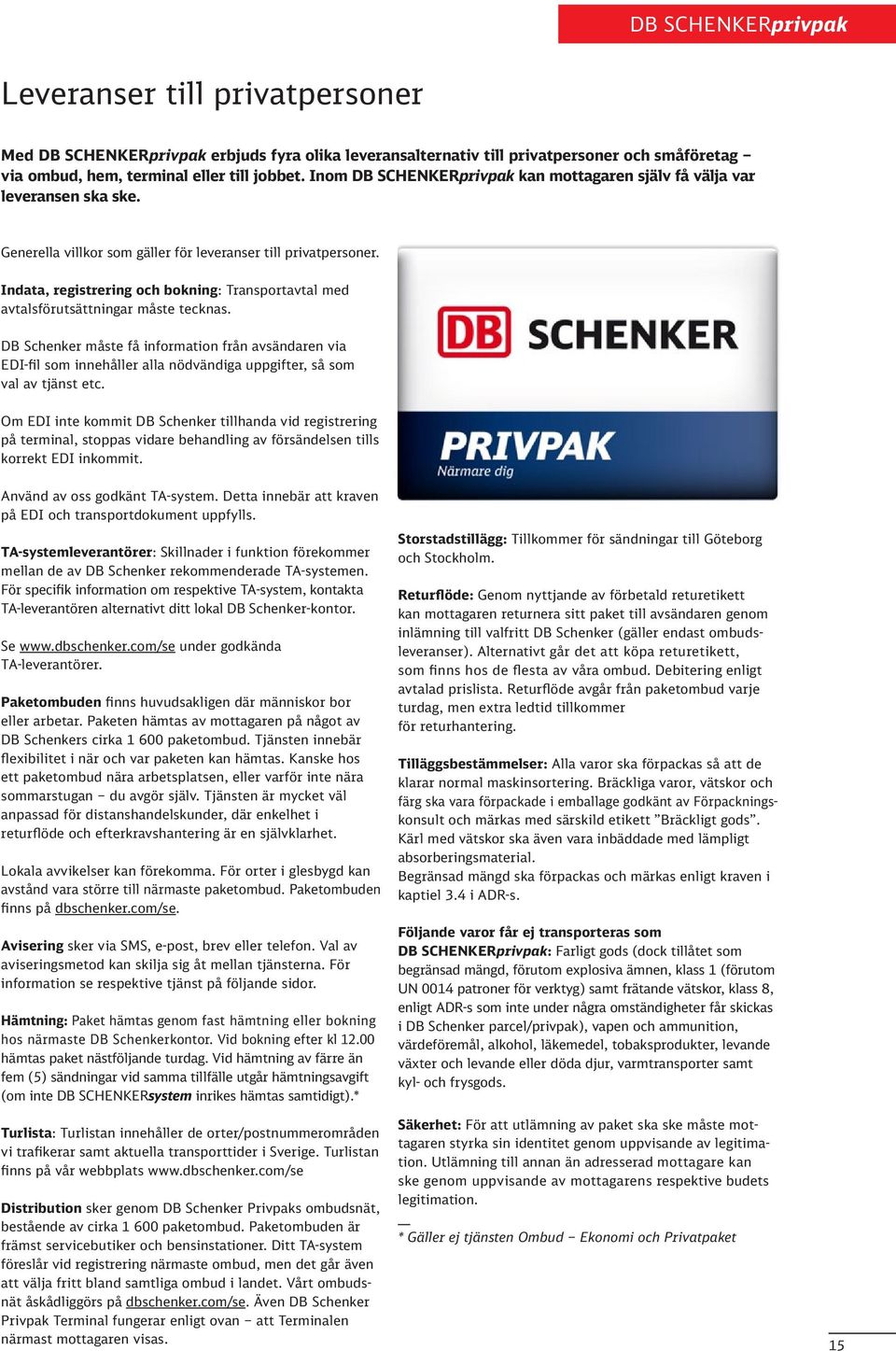 Privatpaket Schenker Ombud