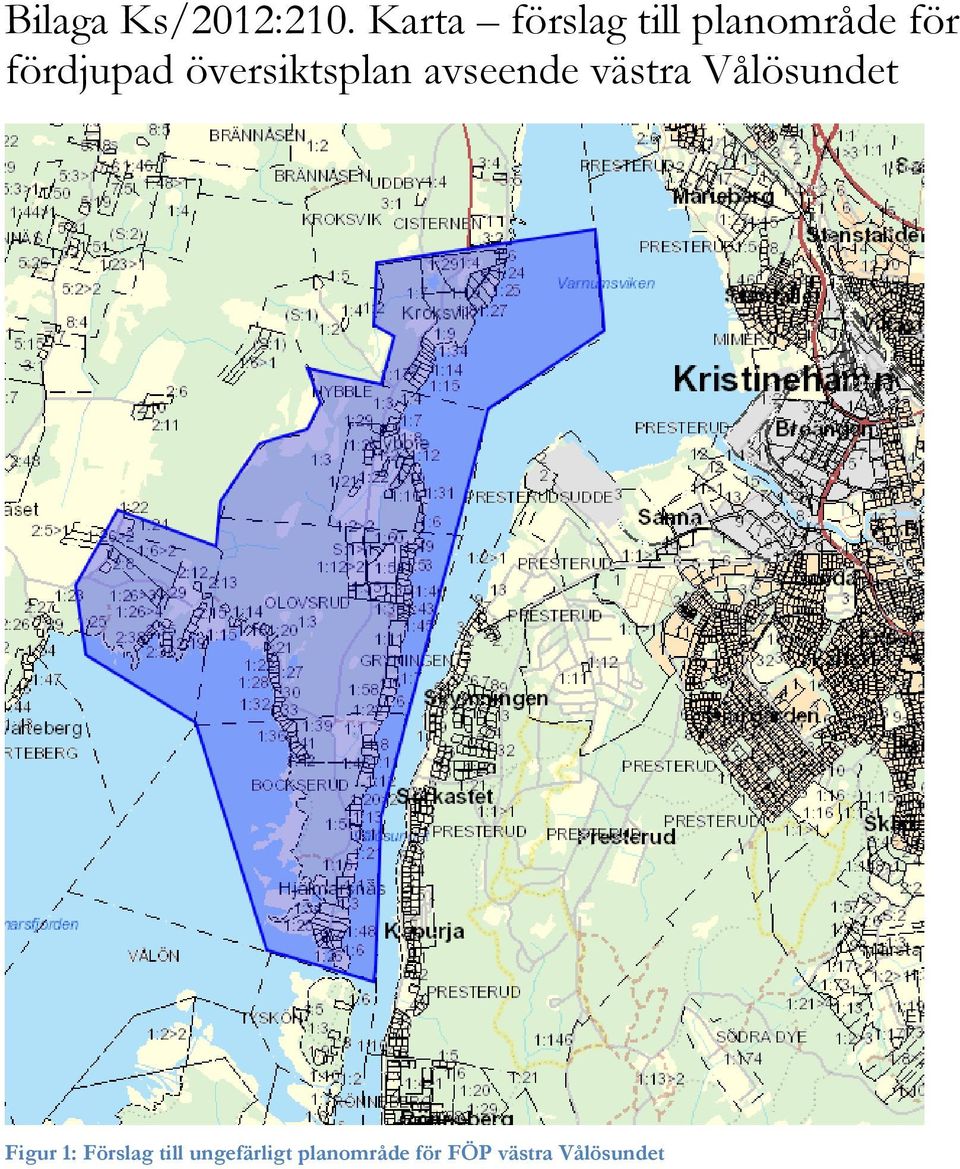 översiktsplan avseende västra Vålösundet