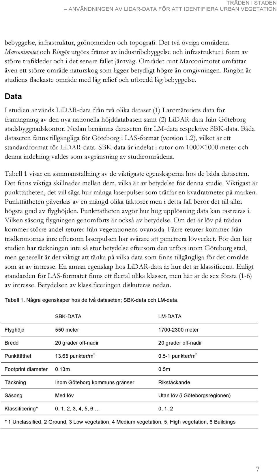 Området runt Marconimotet omfattar även ett större område naturskog som ligger betydligt högre än omgivningen. Ringön är studiens flackaste område med låg relief och utbredd låg bebyggelse.