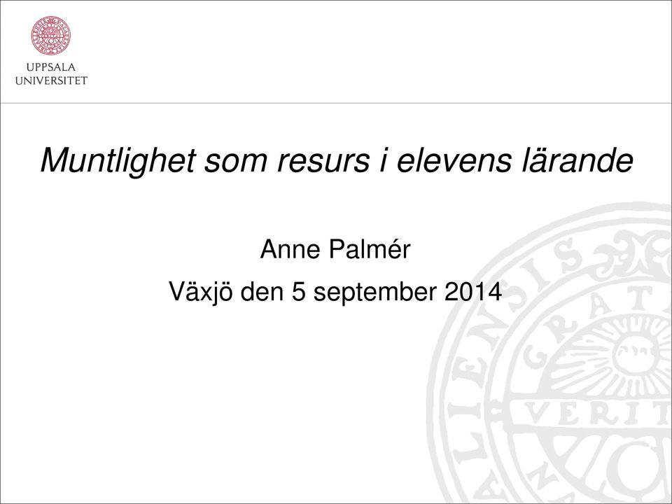 lärande Anne Palmér