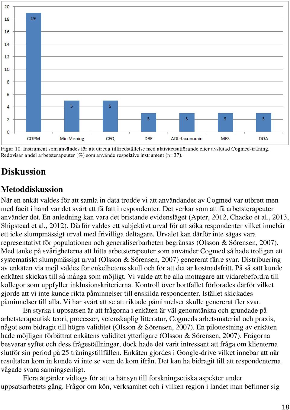 Det verkar som att få arbetsterapeuter använder det. En anledning kan vara det bristande evidensläget (Apter, 2012, Chacko et al., 2013, Shipstead et al., 2012).