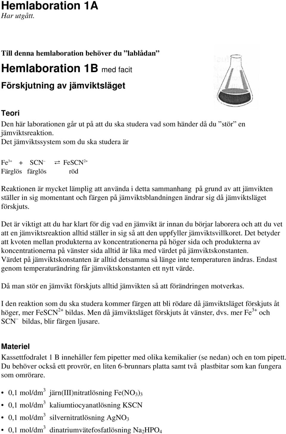 jämviktsreaktion.