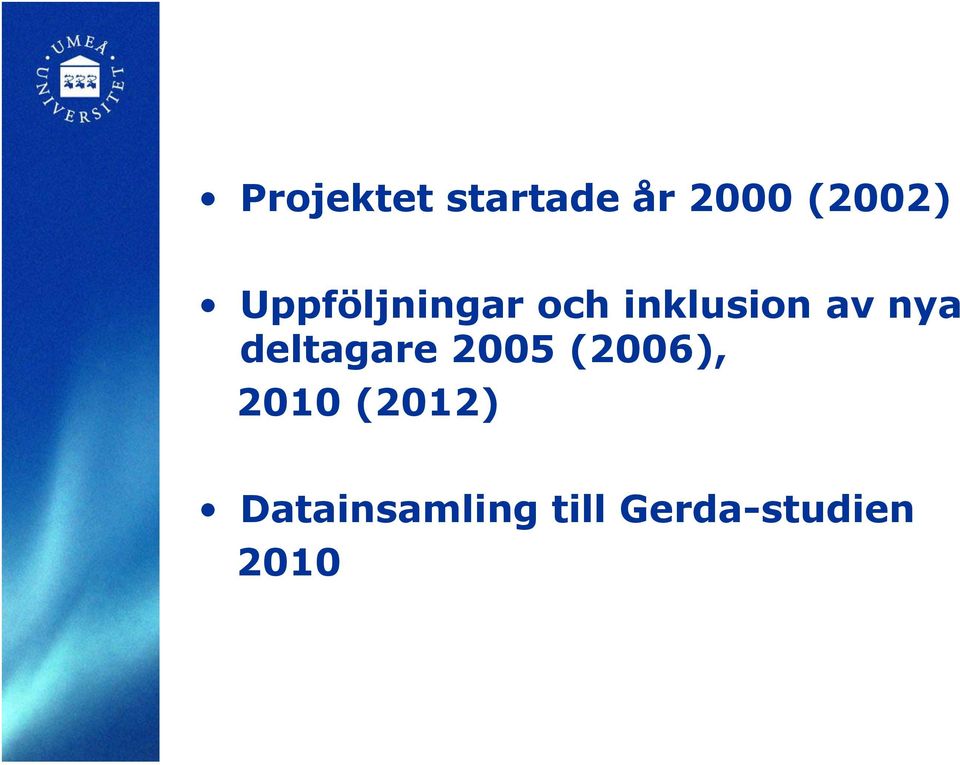 deltagare 2005 (2006), 2010 (2012)