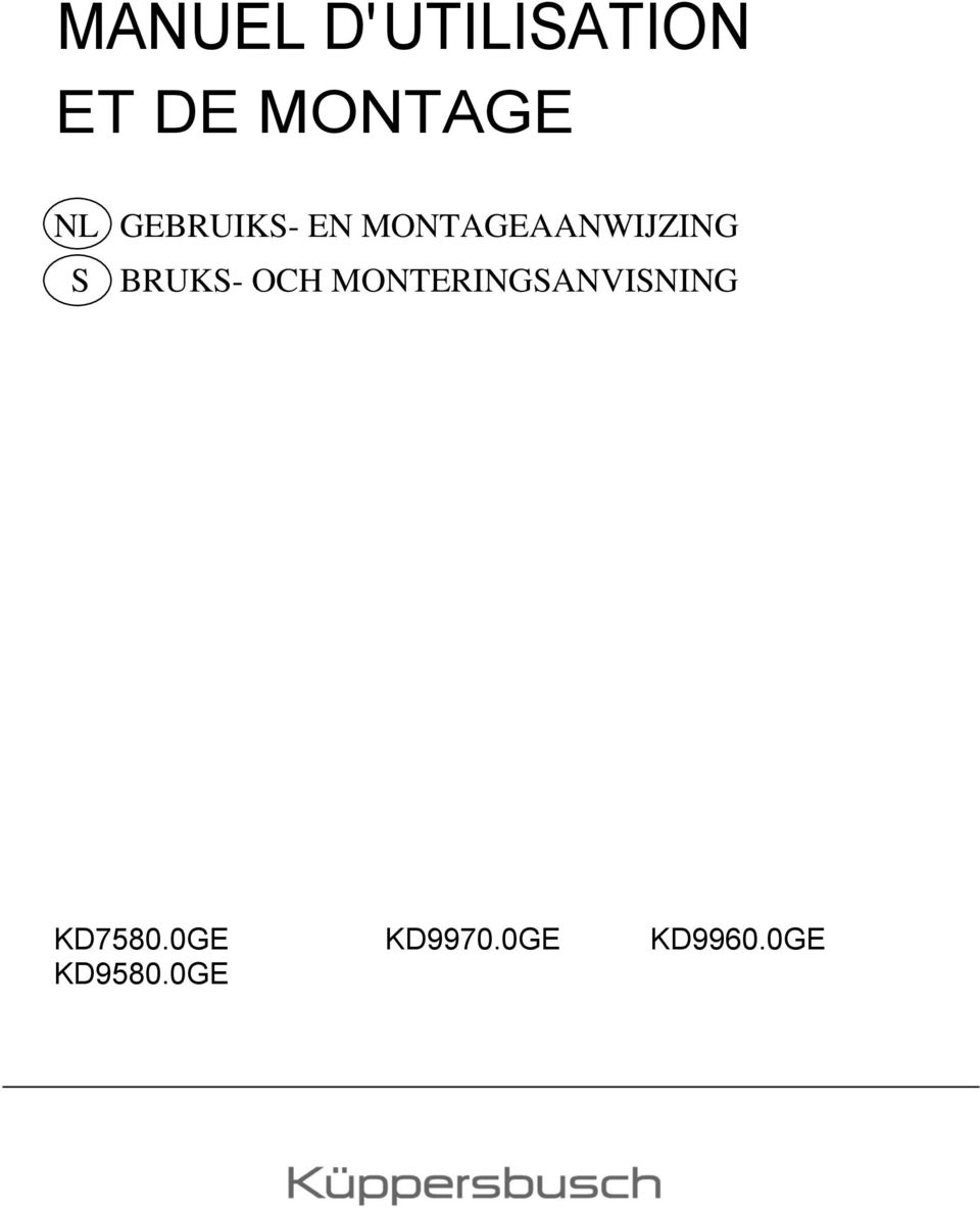 BRUKS- OCH MONTERINGSANVISNING