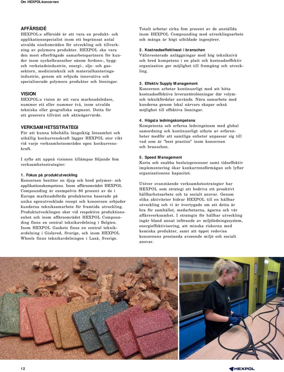 materialhanteringsindustrin, genom att erbjuda innovativa och specialiserade polymera produkter och lösningar.