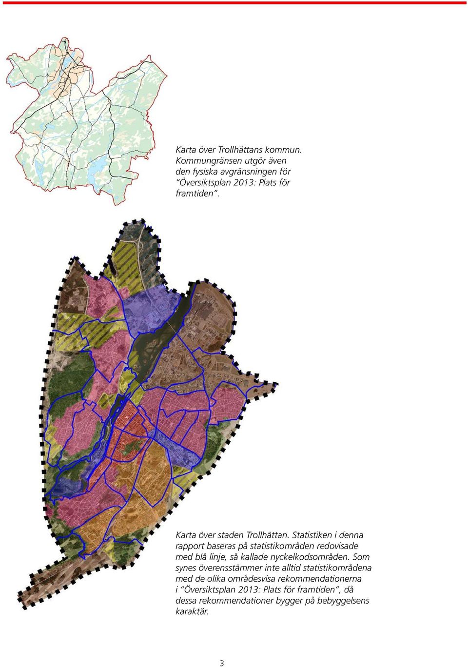 Karta över staden Trollhättan.