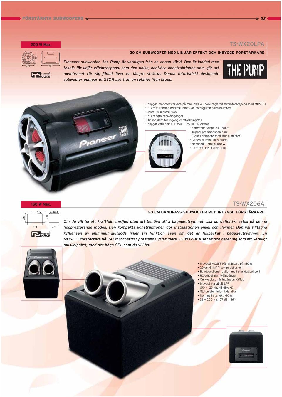 Denna futurstskt desgnade subwoofer pumpar ut STOR bas från en relatvt lten kropp.