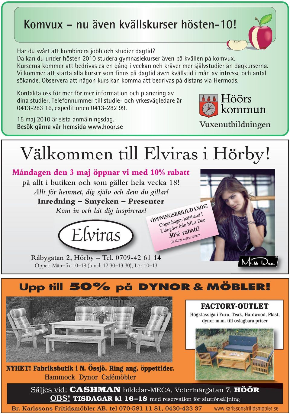 Observera att någon kurs kan komma att bedrivas på distans via Hermods. Kontakta oss för mer för mer information och planering av dina studier.