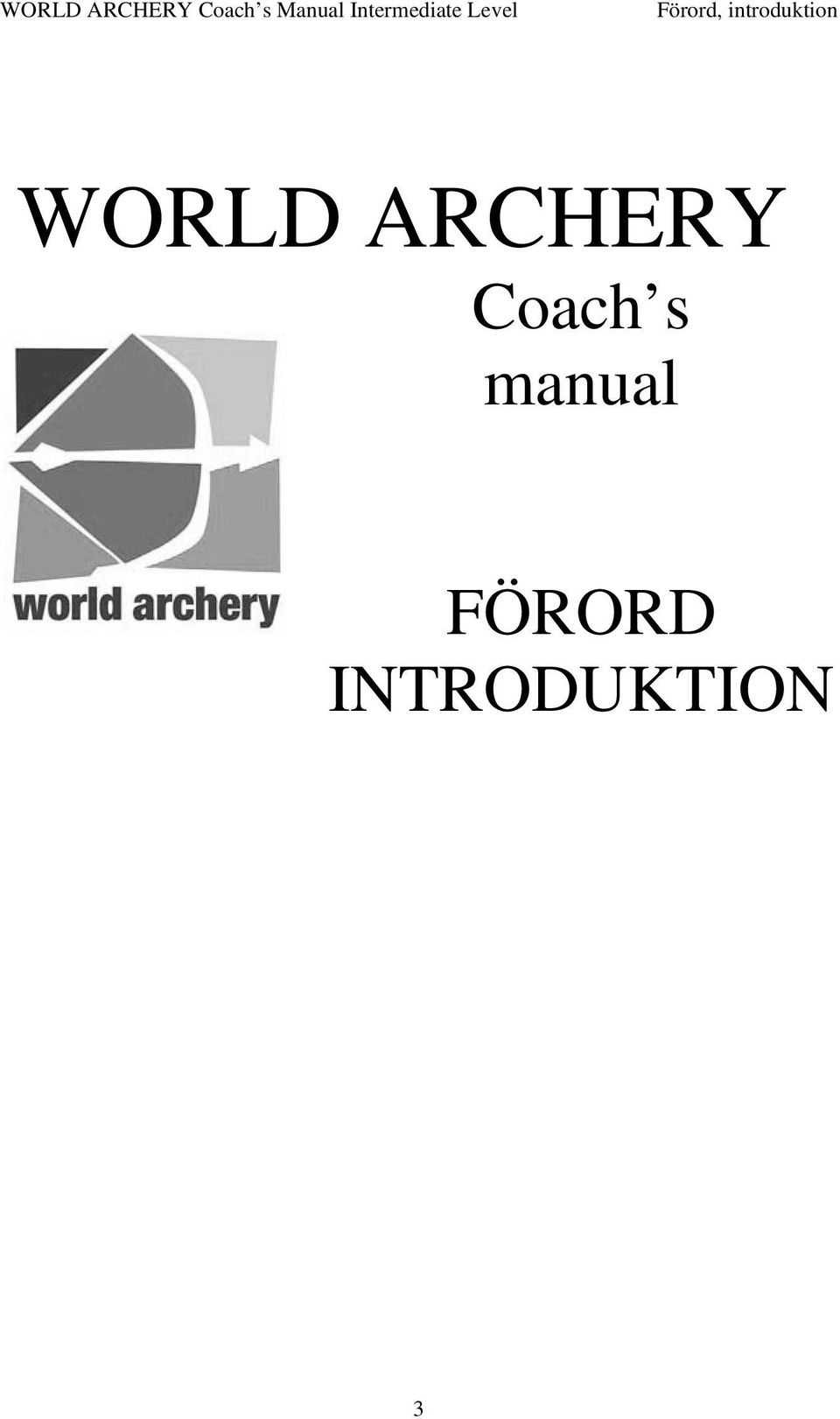 WORLD ARCHERY