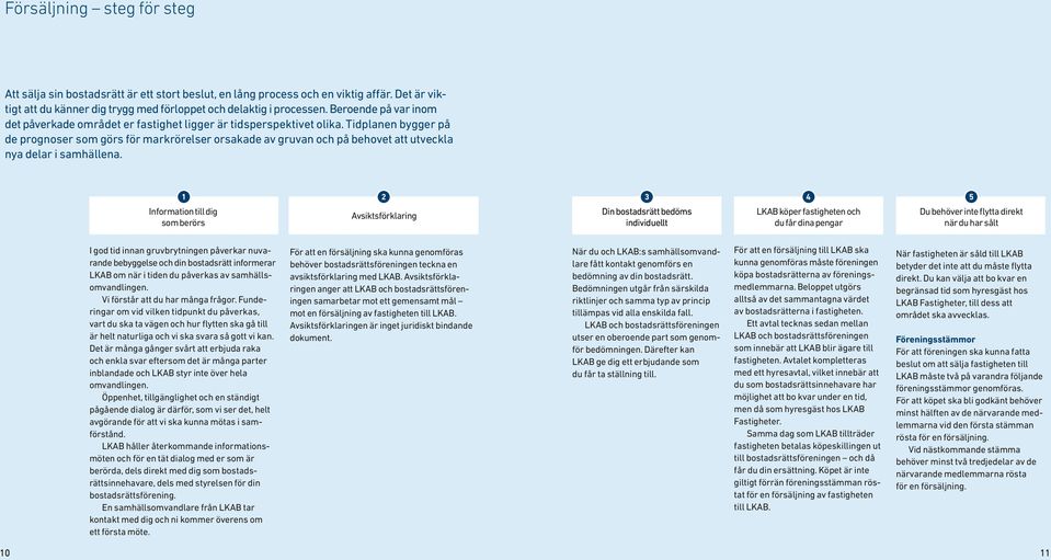 Tidplanen bygger på de prognoser som görs för markrörelser orsakade av gruvan och på behovet att utveckla nya delar i samhällena.