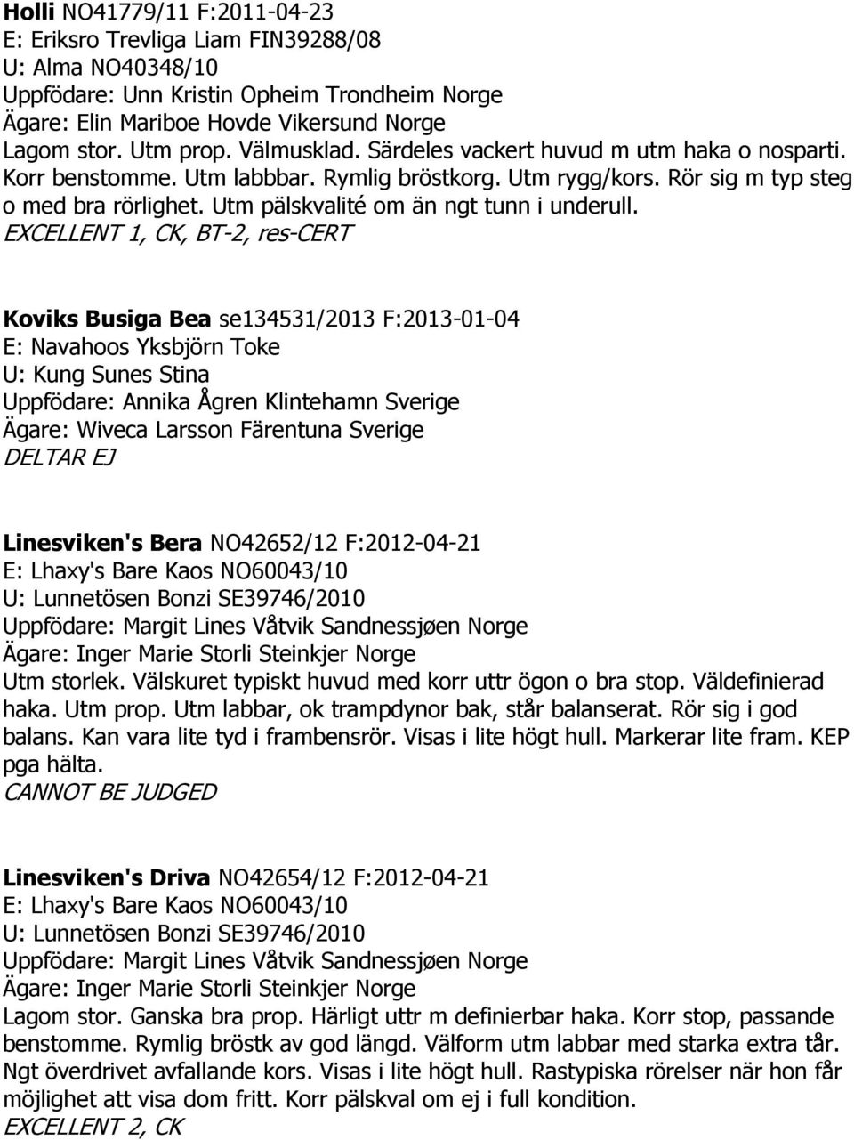 Utm pälskvalité om än ngt tunn i underull.