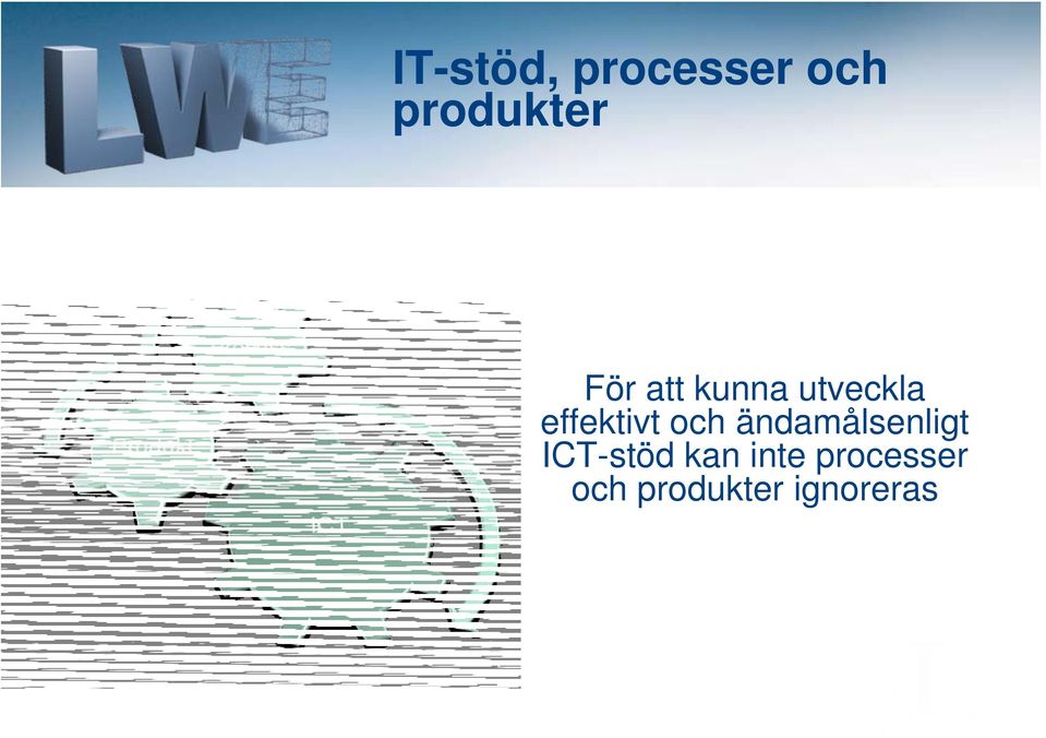 och ändamålsenligt ICT-stöd kan