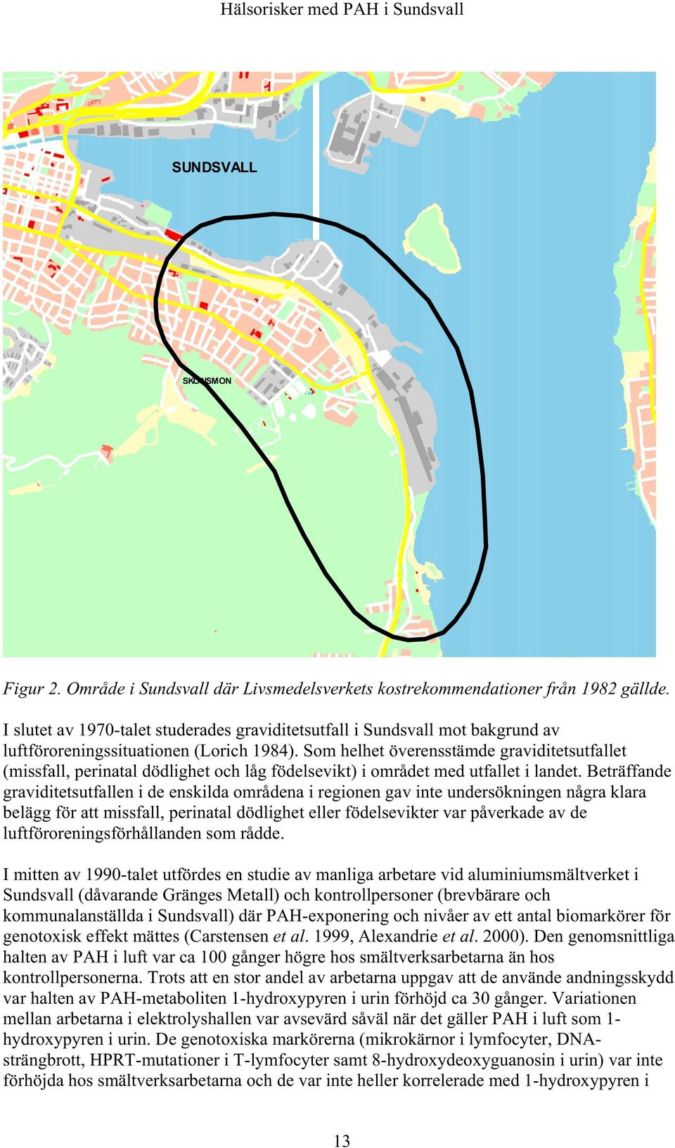 Som helhet överensstämde graviditetsutfallet (missfall, perinatal dödlighet och låg födelsevikt) i området med utfallet i landet.