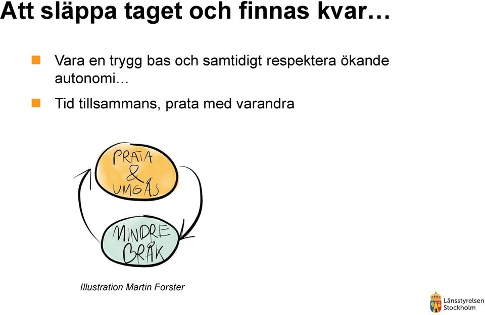 ökande autonomi Tid tillsammans, prata