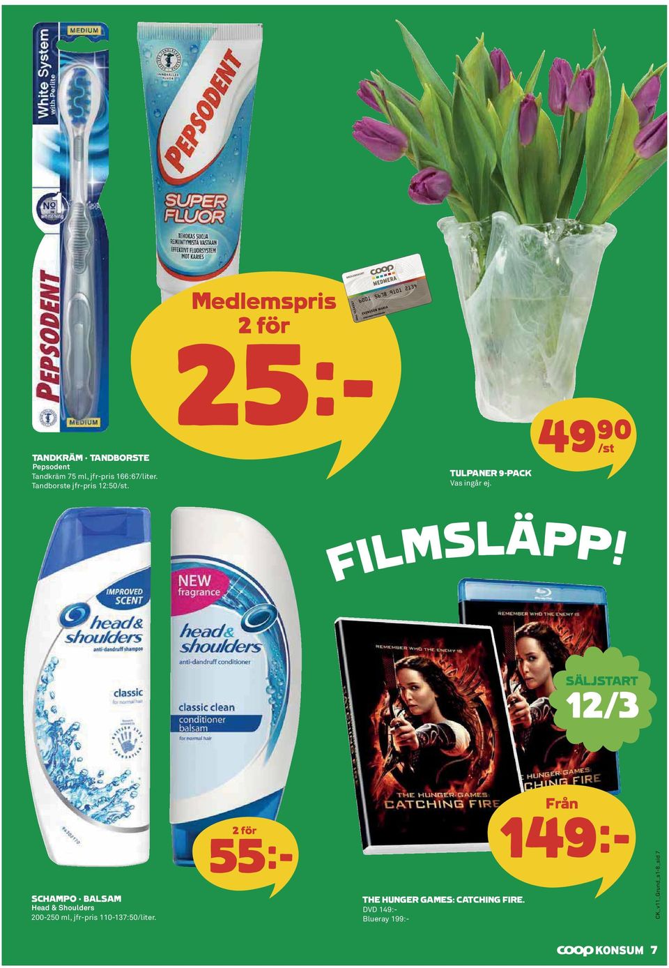 SÄLJSTART 12/3 Head & Shoulders 200-250 ml, jfr-pris