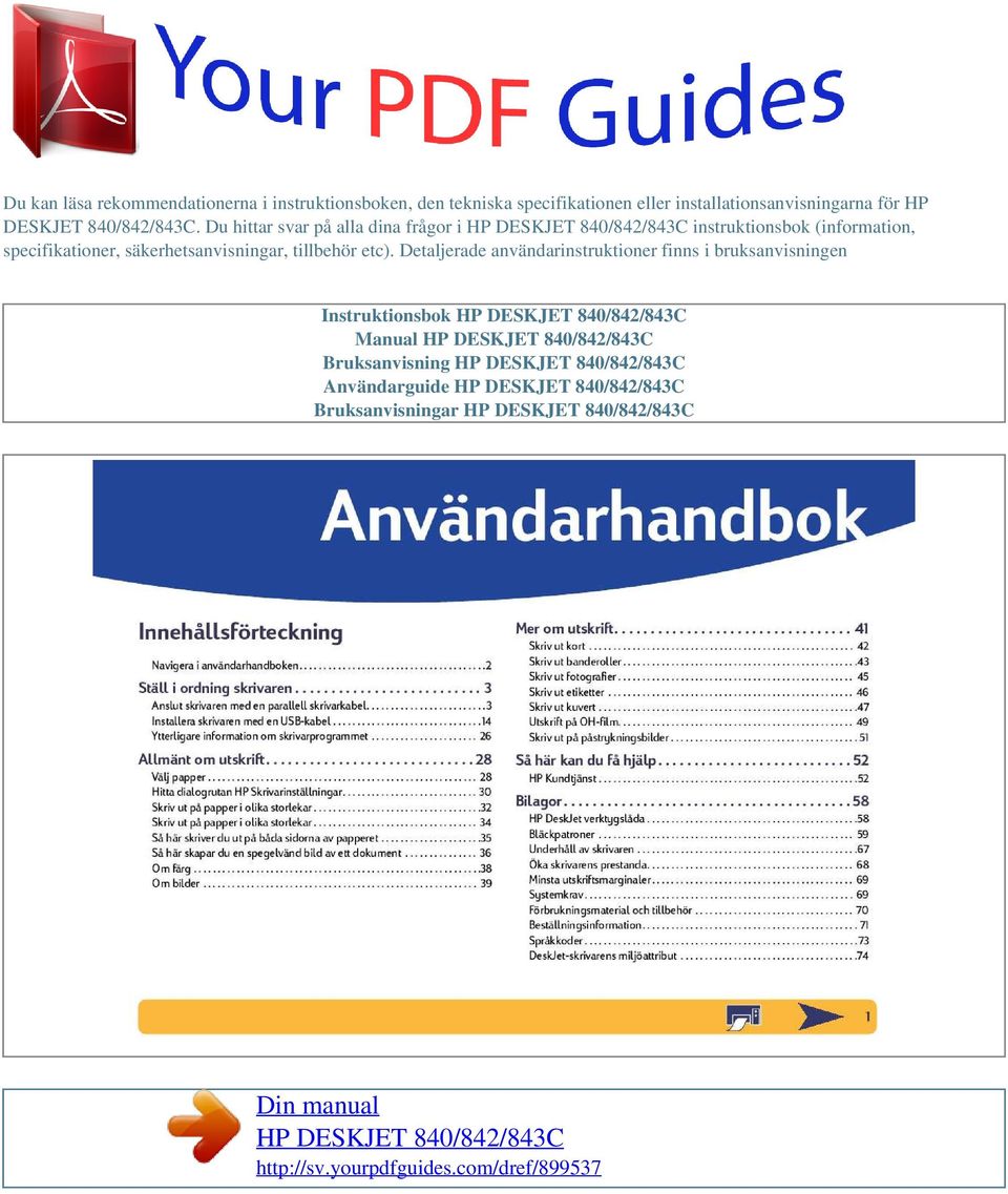 Du hittar svar på alla dina frågor i instruktionsbok (information, specifikationer,