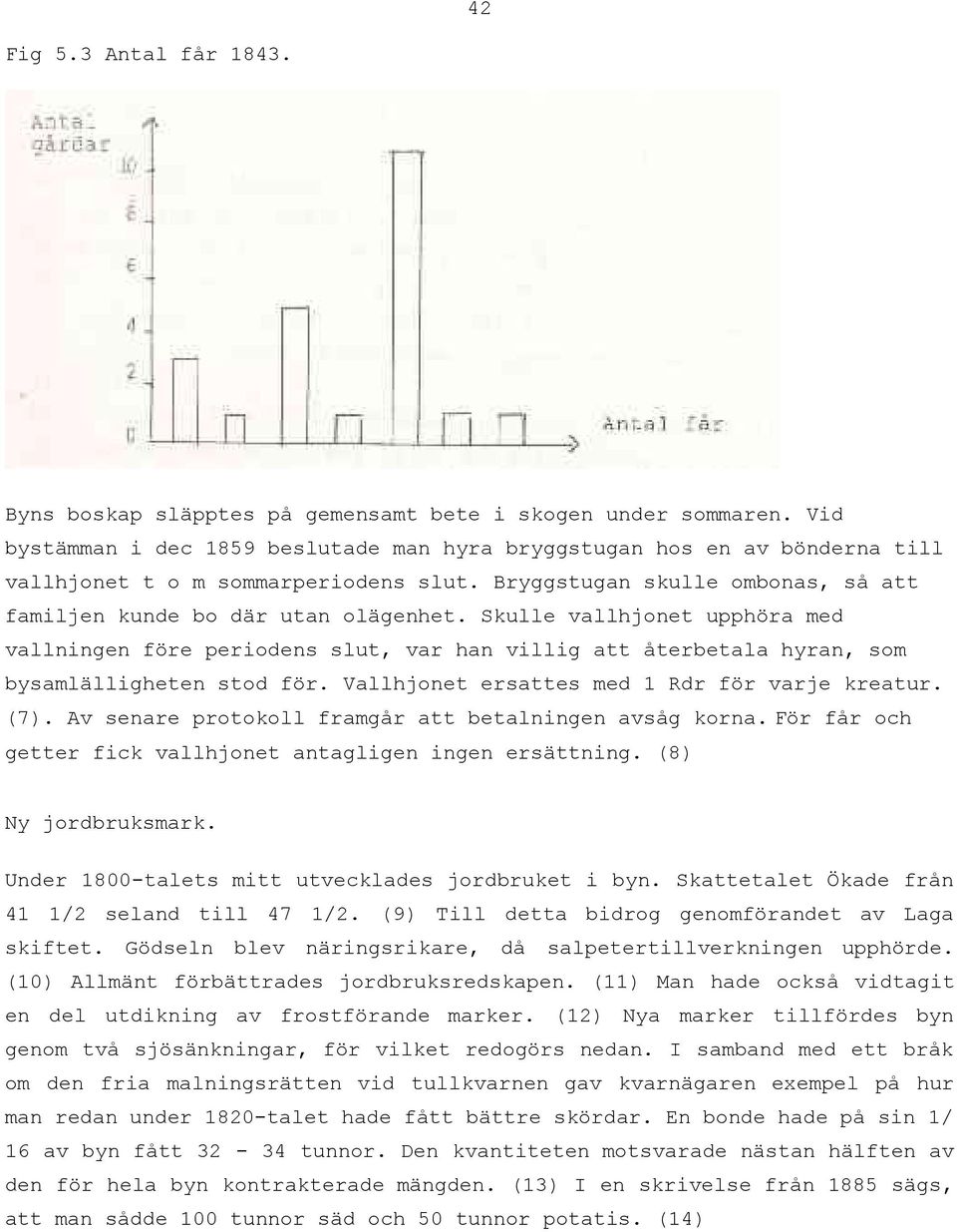 Skulle vallhjonet upphöra med vallningen före periodens slut, var han villig att återbetala hyran, som bysamlälligheten stod för. Vallhjonet ersattes med 1 Rdr för varje kreatur. (7).