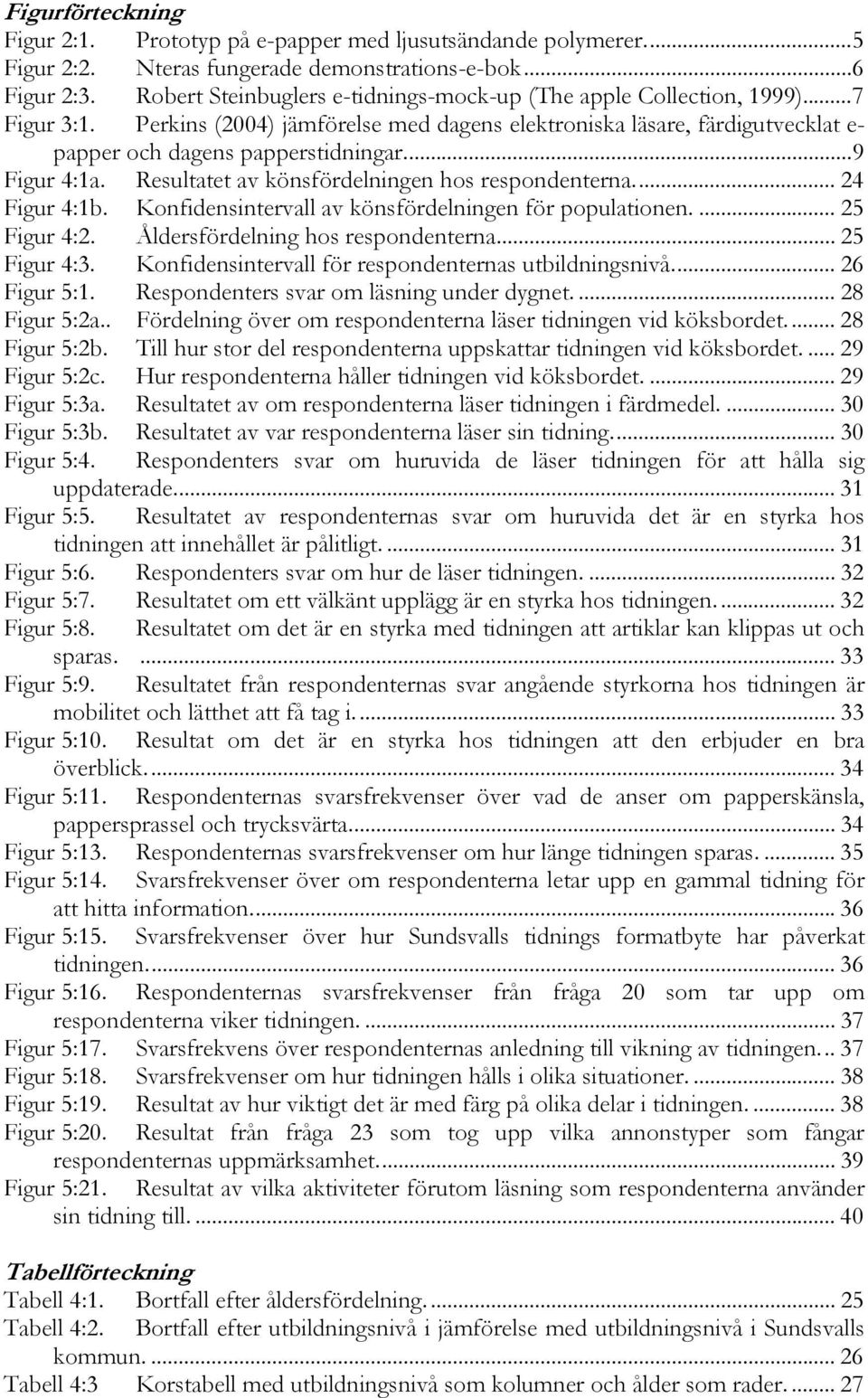 ..9 Figur 4:1a. Resultatet av könsfördelningen hos respondenterna... 24 Figur 4:1b. Konfidensintervall av könsfördelningen för populationen.... 25 Figur 4:2. Åldersfördelning hos respondenterna.